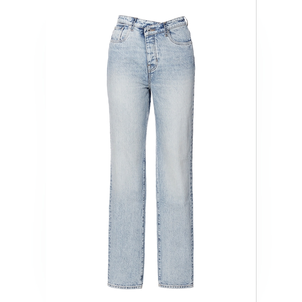 Buffalo High Rise Straight Jessie Women's Jeans with Asymmetrical Waist - BL1581